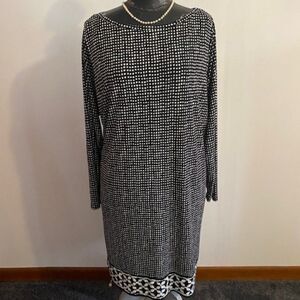 Michael Michael Kors Casablanca Border Black/White dress, size 2X